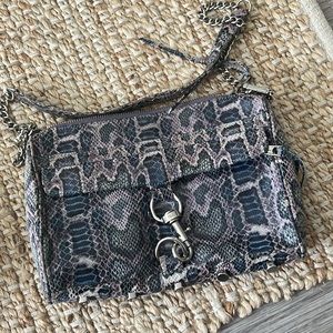 Rebecca Minkoff convertible crossbody python embossed